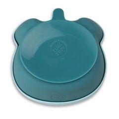 Tum Tum Silikon Vakumlu, Kapaklı Kase ve Kaşık Seti Boris Bear