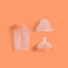 BORRN Antikolik Silikon Biberon Emziği Yavaş Akışlı Yenidoğan 0-3 Ay Turuncu