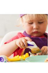 Doddl Çocuklar İçin Çatal Kaşık Bıçak Seti 1-5 Yaş İndigo