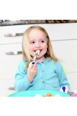 Doddl Çocuklar İçin Çatal Kaşık Bıçak Seti 1-5 Yaş İndigo