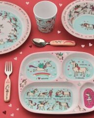 Tyrrell Katz Bebekler için Mini Bölmeli Tabak ''UNICORN''