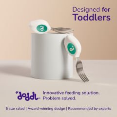 Doddl Çocuklar İçin Çatal Kaşık Seti 1-5 Yaş - Aqua