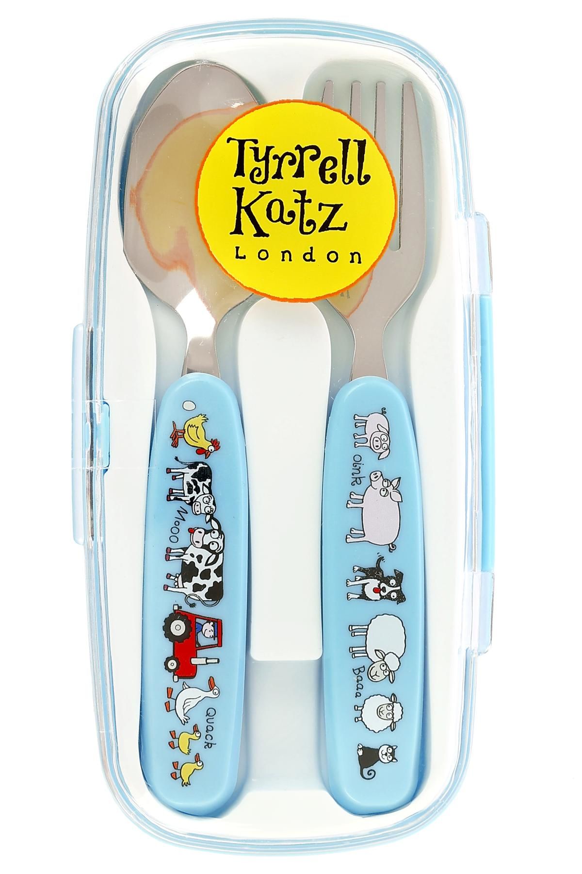 Tyrrell Katz Kutulu Çatal Kaşık Seti Farmyard // Çiftlik Hayvanları