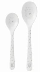 Saro Melamin Mama Kaşığı Seti 2.li Küçük / Büyük Bear