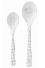 Saro Melamin Mama Kaşığı Seti 2.li Küçük / Büyük Monkey