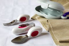 DODDL Çocuklar için Çatal Kaşık Bıçak Seti 3.lü Pembe ve Taşıma Kutusu