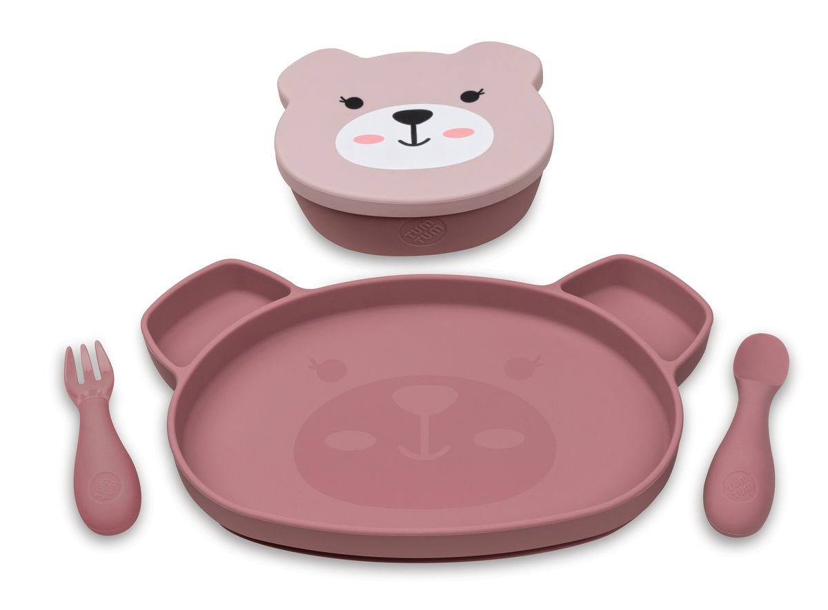 Tum Tum Silikon Beslenme Seti Betsy Bear (5 parça)
