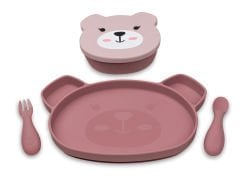 Tum Tum Silikon Beslenme Seti Betsy Bear (5 parça)
