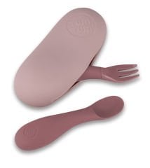 Tum Tum Kutulu Silikon Kaşık Çatal Set Betsy Bear