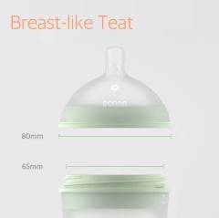 BORRN Antikolik Silikon Biberon Emziği 9 Ay Üzeri Değişken Akışlı Yeşil