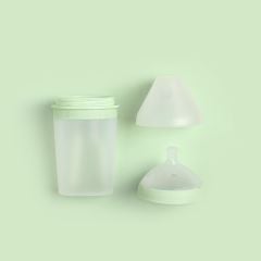 BORRN Antikolik Silikon Biberon Emziği 6-9 Ay Hızlı Akışlı Yeşil