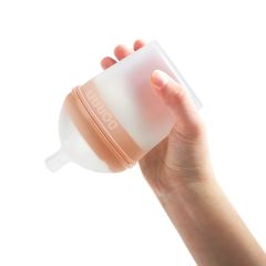 Antikolik Silikon Biberon Emziği Yavaş Akışlı Yenidoğan 0-3 Ay Turuncu