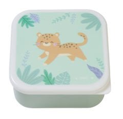 Saro 3 lü Beslenme / Atıştırma Kutusu Jungle Cheetah