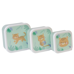 Saro 3 lü Beslenme / Atıştırma Kutusu Jungle Cheetah