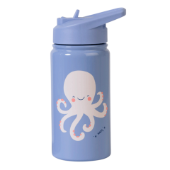 Saro 350ml  Yalıtımlı Paslanmaz Çelik Pipetli Matara / Suluk Termos Ocean Life