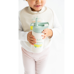 Saro 500ml  Yalıtımlı Paslanmaz Çelik Pipetli Matara / Suluk Termos Ocean Life