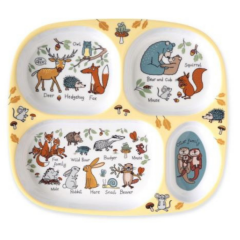 Tyrrell Katz Bebekler için Bölmeli Tabak WOODLAND